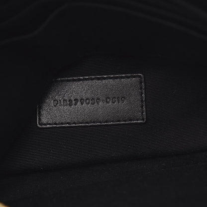 Saint Laurent Calfskin Matelasse Chevron Monogram A5 Wristlet Dark Smog 7 of 10