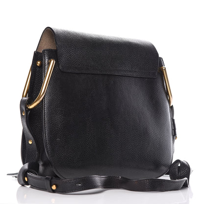 Chloe Grained Calfskin Medium Hudson Tassel Shoulder Bag Black 3 of 22