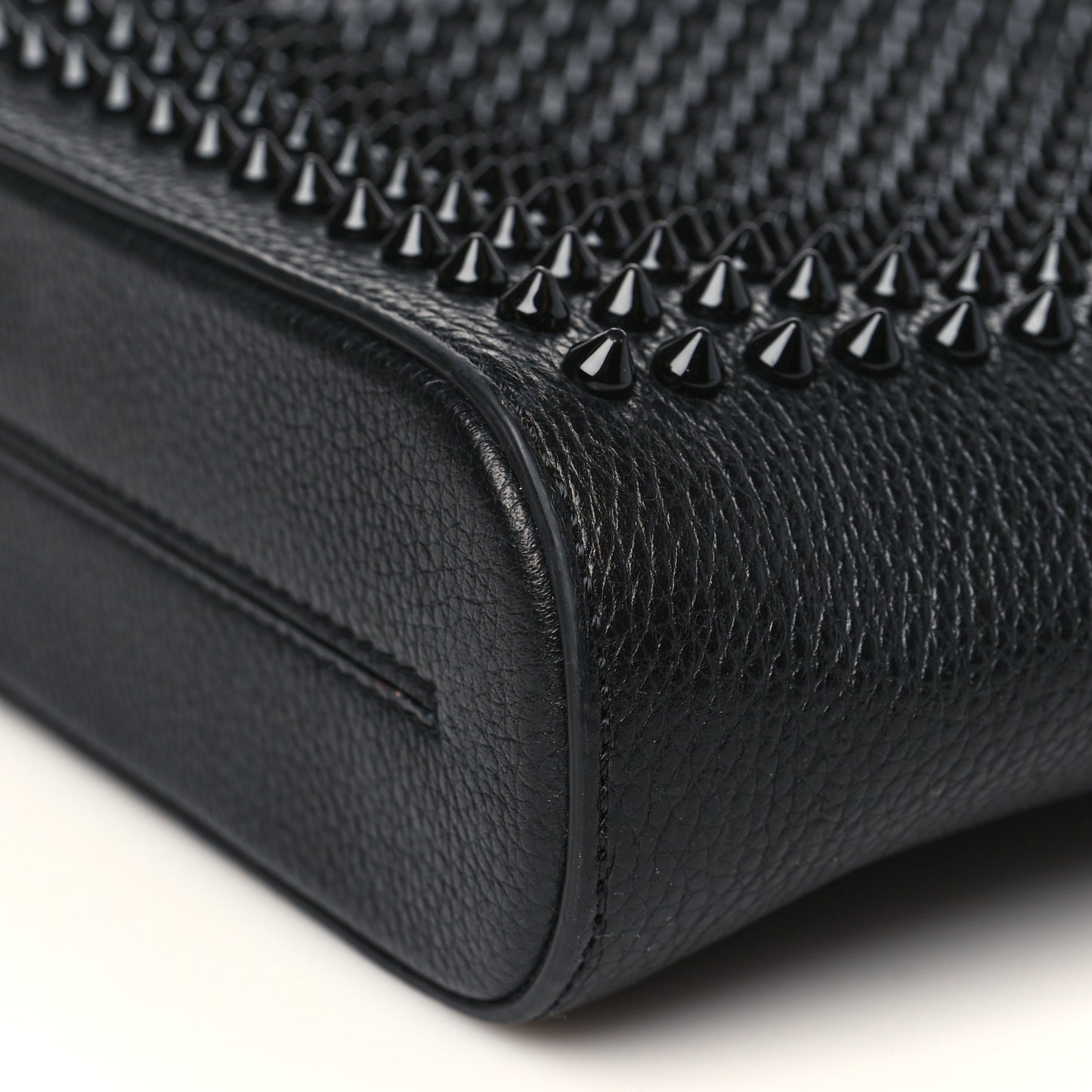 Calfskin Spikes Benech Reporter Messenger Black