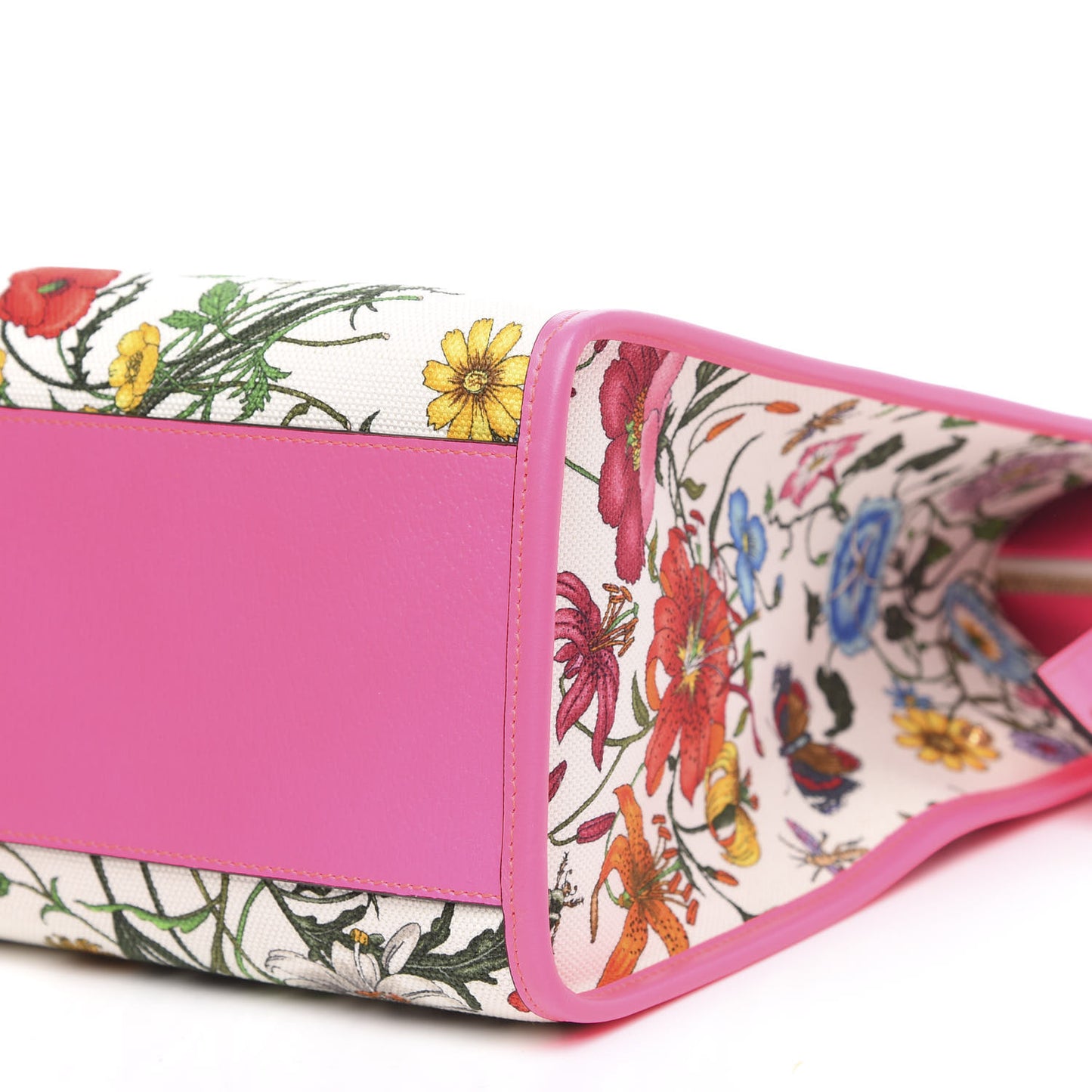 Canvas Large Flora Tote Pink Multicolor Fuchsia