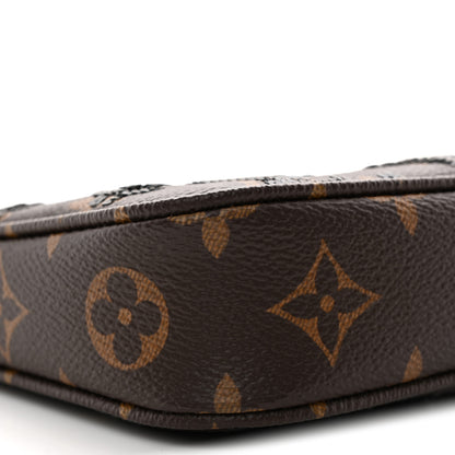 Louis Vuitton Monogram Sequins Pochette Accessories Black 7 of 9