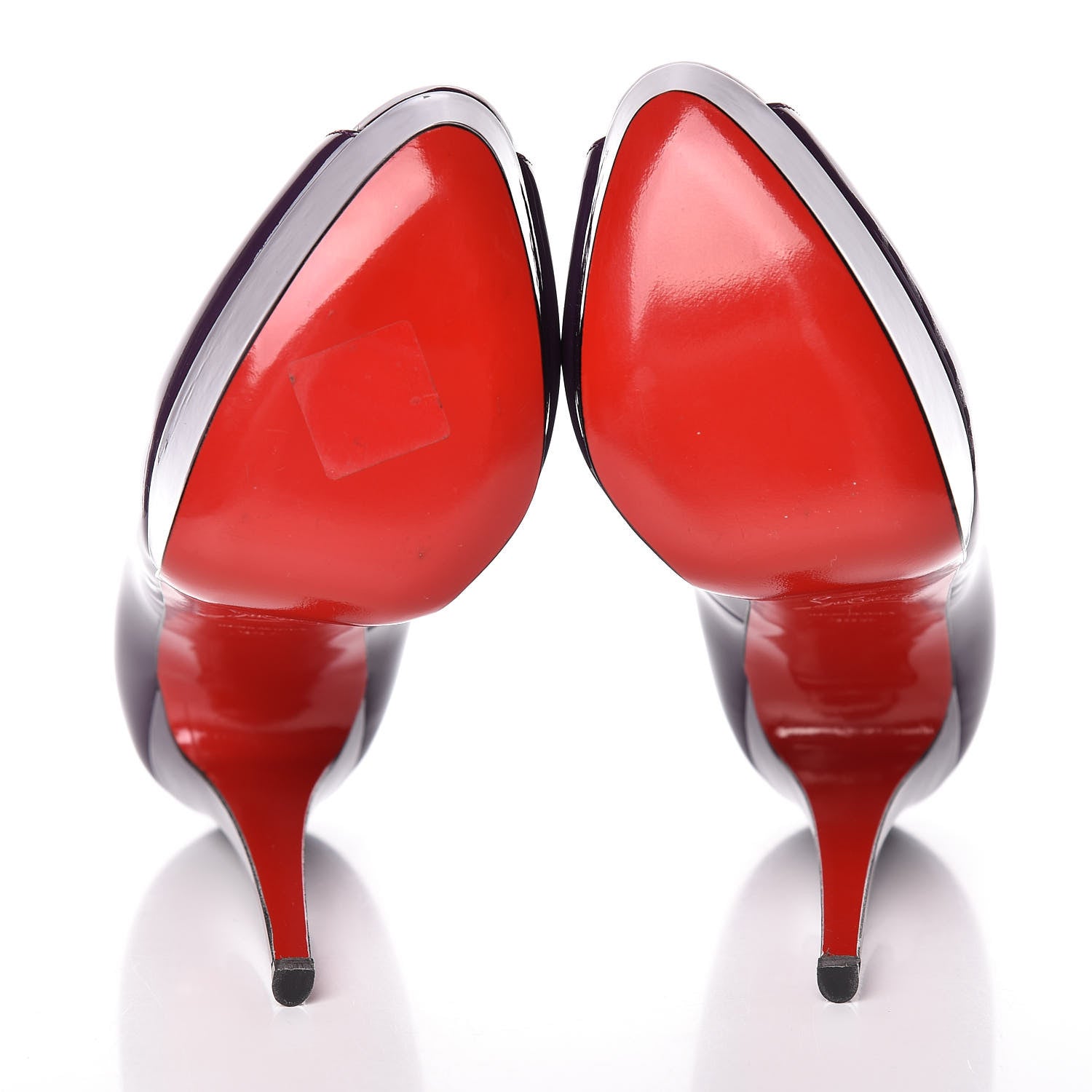 Christian Louboutin Patent Lady Peep 150 Pumps 36.5 Violet 5 of 10