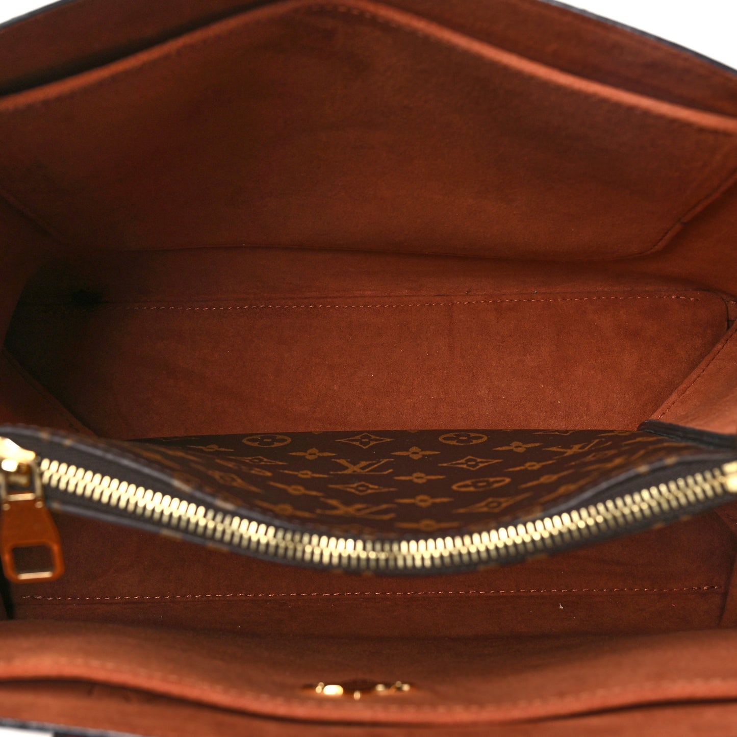 Monogram Flower Tote Caramel