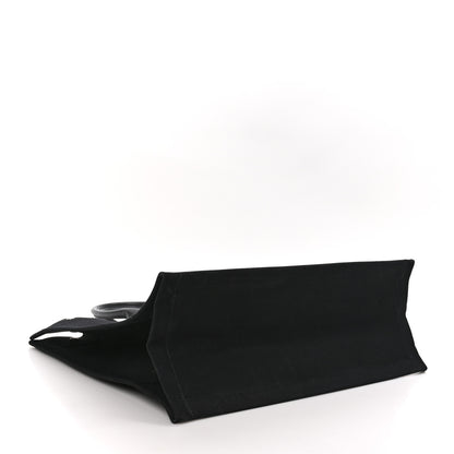 Saint Laurent Linen Calfskin Rive Gauche Tote Black 4 of 10