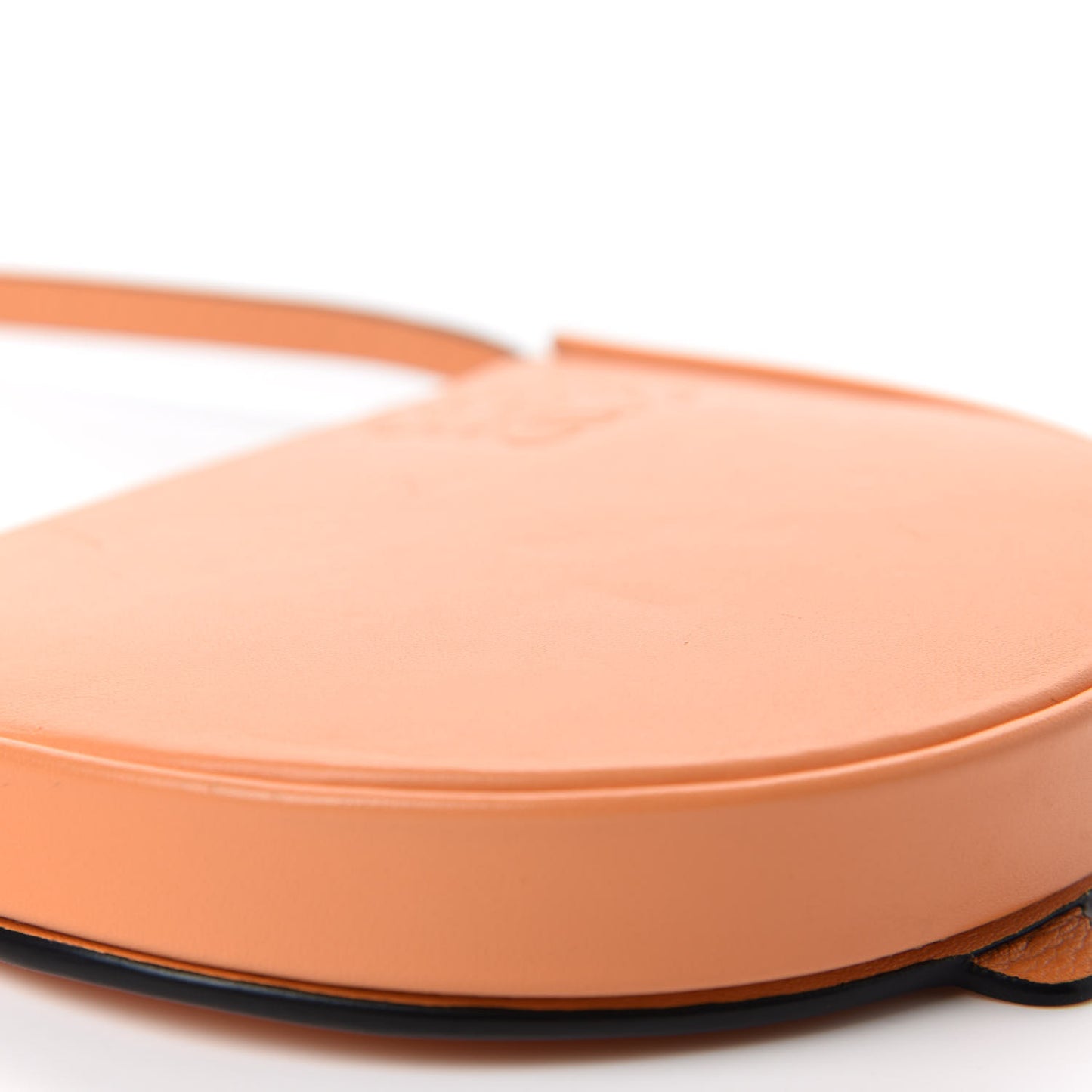 Soft Calfskin Small Heel Bag Apricot