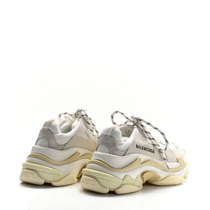 Balenciaga Fabric Mesh Womens Triple S Sneakers 36 White 5 of 8