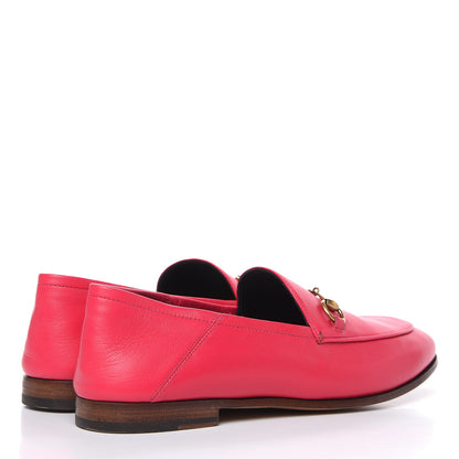 Gucci Lambskin Womens Brixton Horsebit Loafers 39 Hot Pink 4 of 12