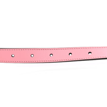 Gucci Moon Calfskin Palladium Double G 20mm Belt 80 32 Wild Rose 4 of 5