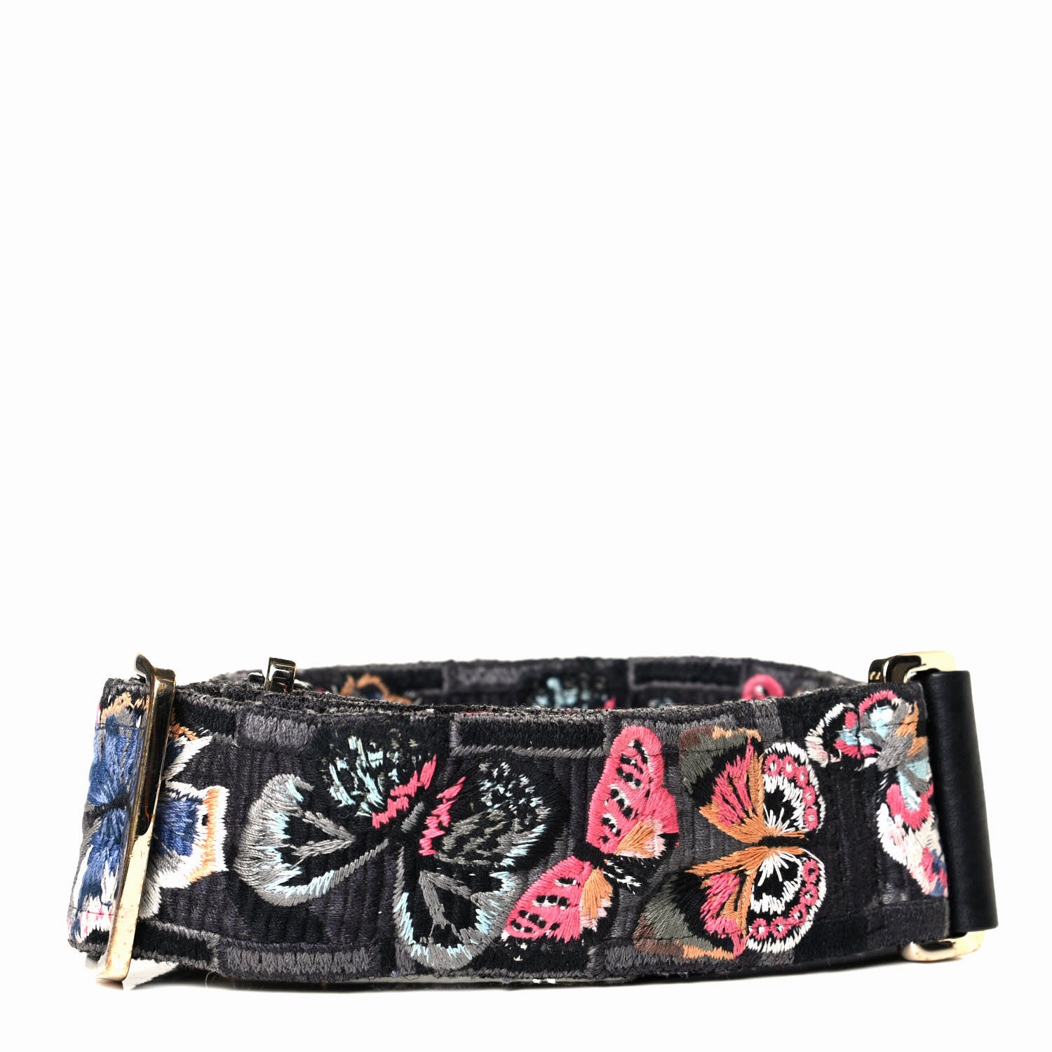 Valentino Garavani Canvas Camubutterfly Rockstud Guitar Strap Multicolor 2 of 4