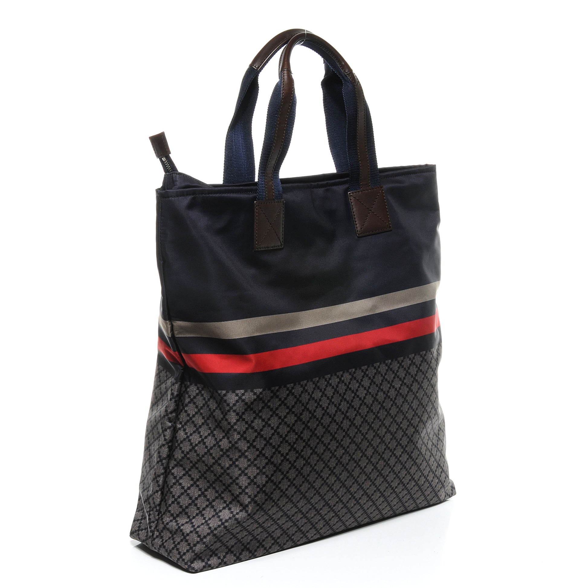 Gucci Nylon Diamante Tote Blue 3 of 8