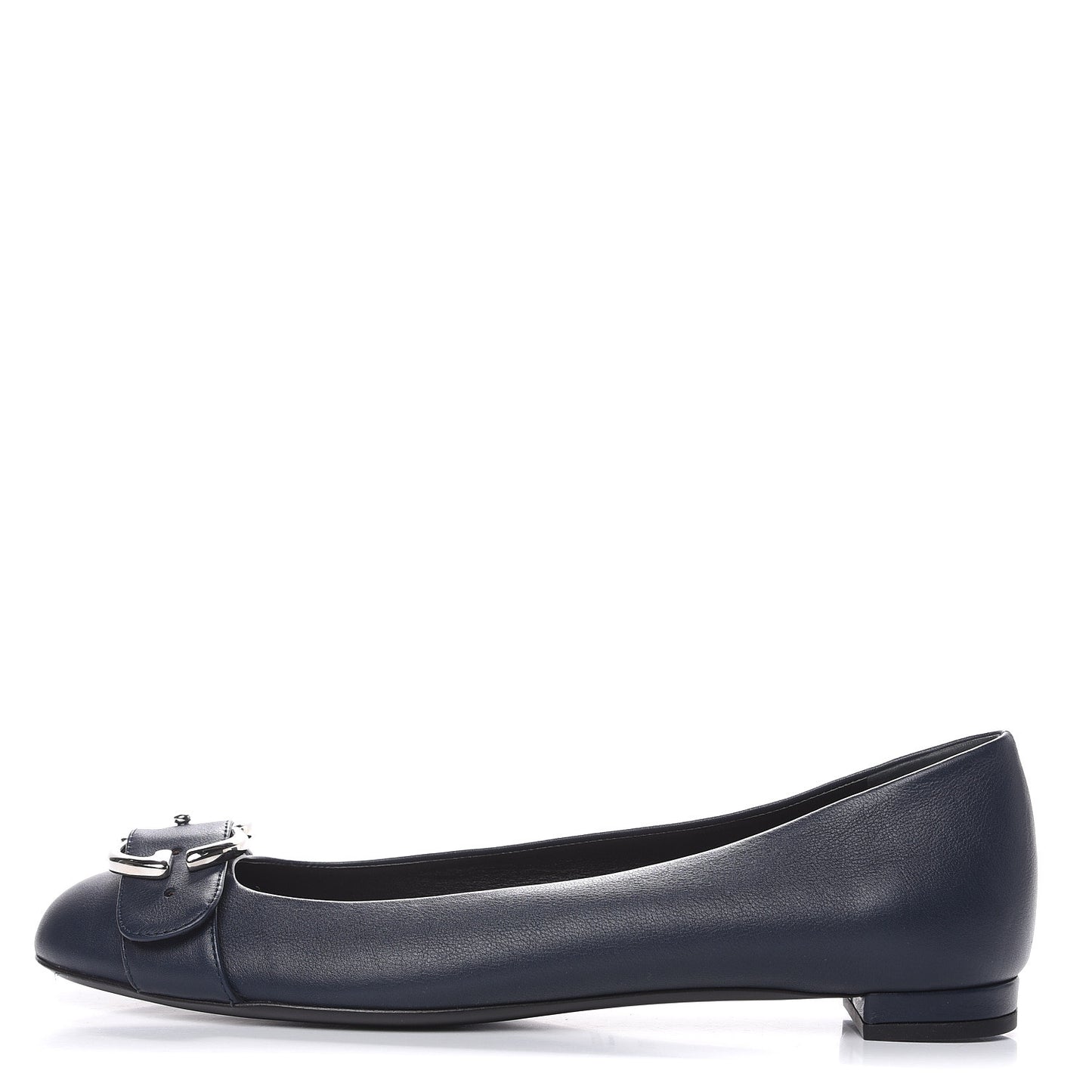 Calfskin Sachalin Flats 38.5 Blue