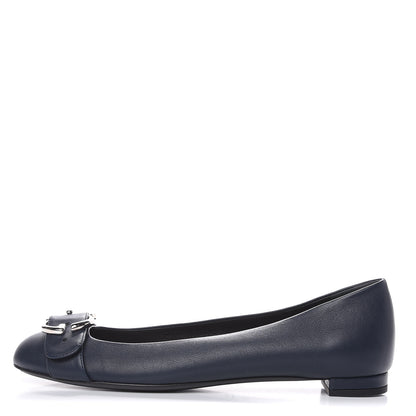Gucci Calfskin Sachalin Flats 38.5 Blue 1 of 10