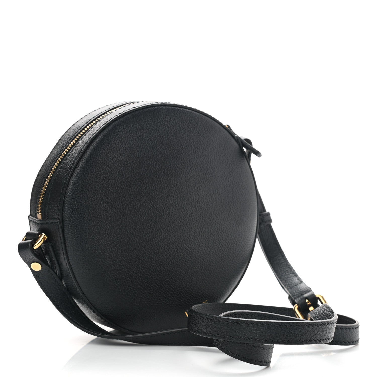 Versace Calfskin La Medusa Round Camera Bag Black 3 of 9