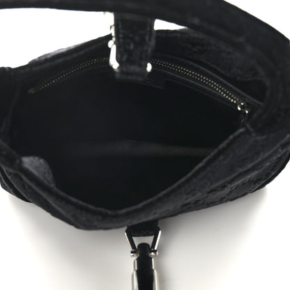 Gucci New Velvet Ashmir GG Monogram Small Jackie 1961 Hobo Black 5 of 9
