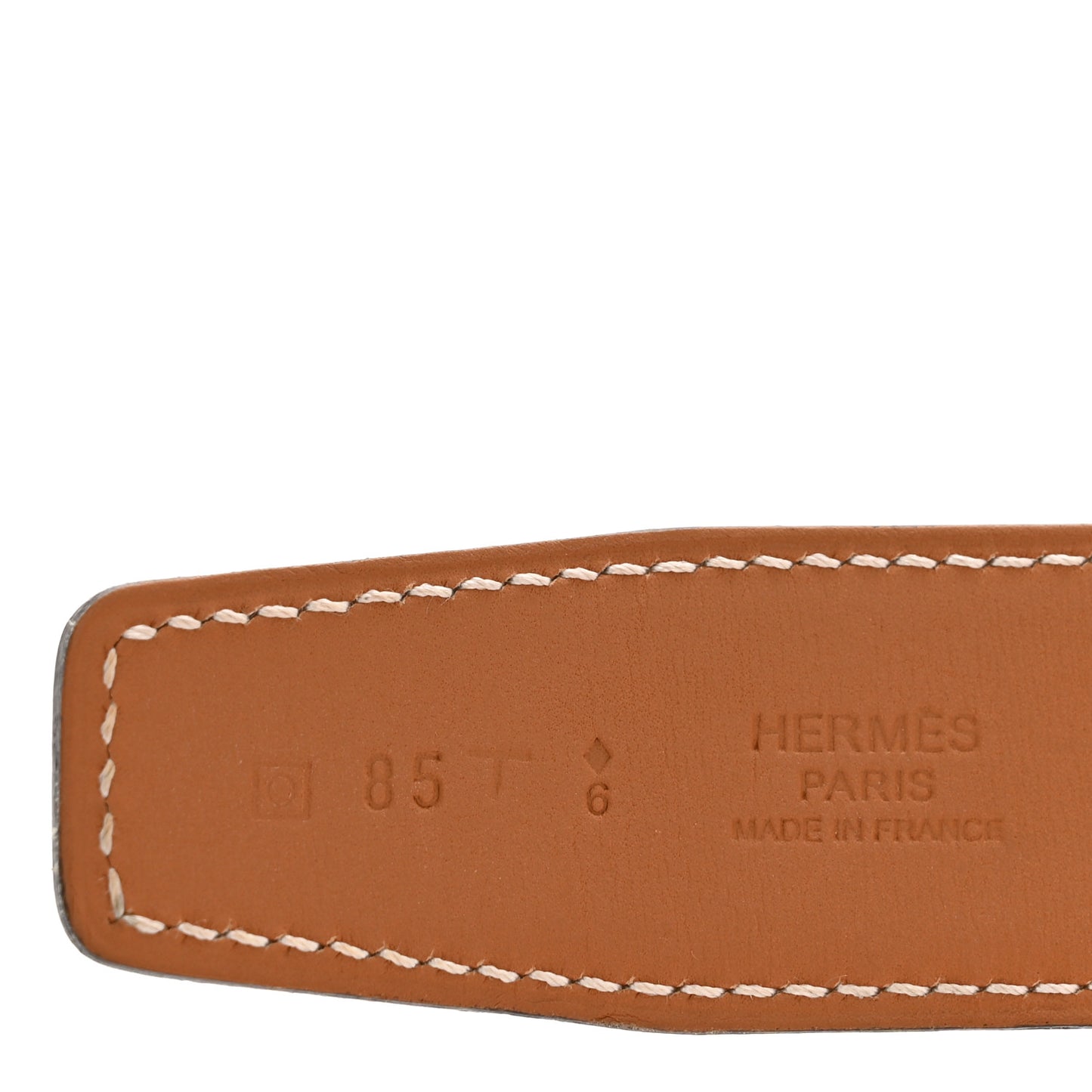 Epsom Tadelakt 32mm H Belt  85 Brique Gold