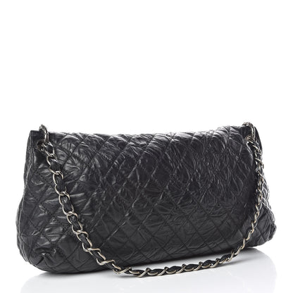 Chanel Aged Calfskin Quilted Coco Rider Fold Over Flap Black 3 of 11