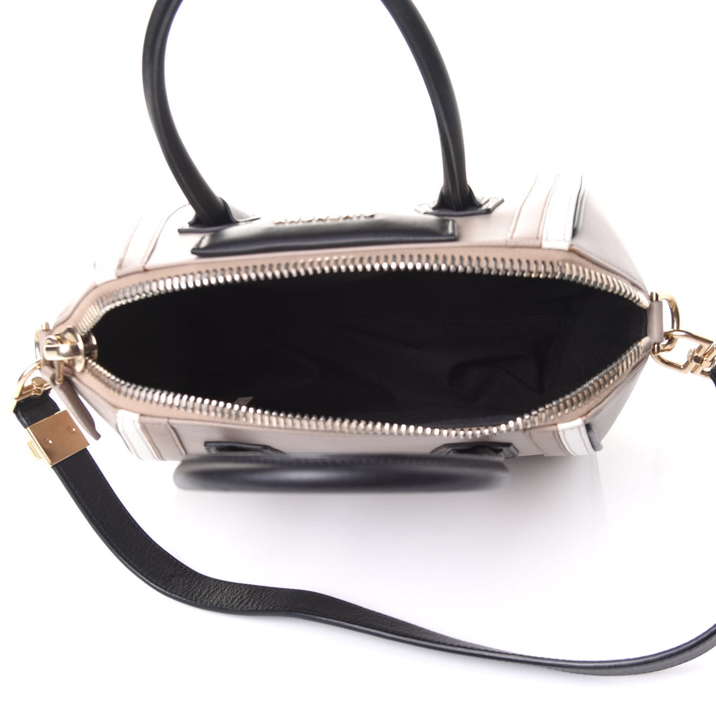 Calfskin Small Tri-Color Antigona Beige Black White