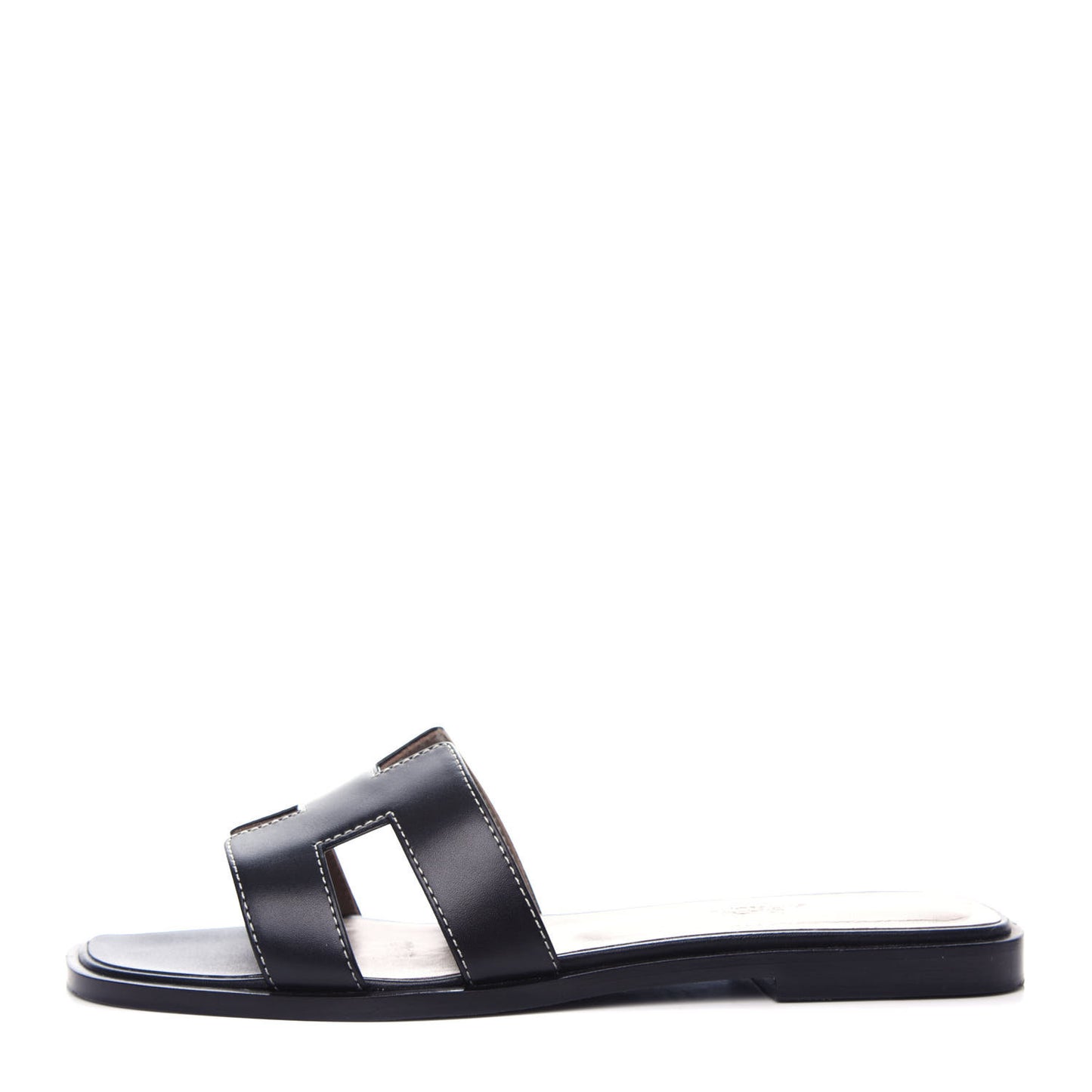 Box Calfskin Oran Sandals 36.5 Black