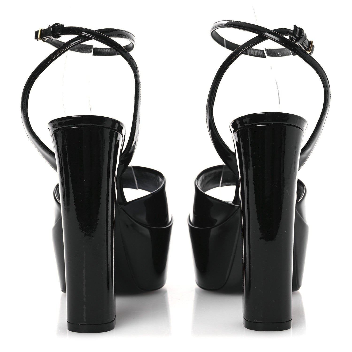 Saint Laurent Patent Jodie 95 Platform Sandals 39.5 Black 6 of 10