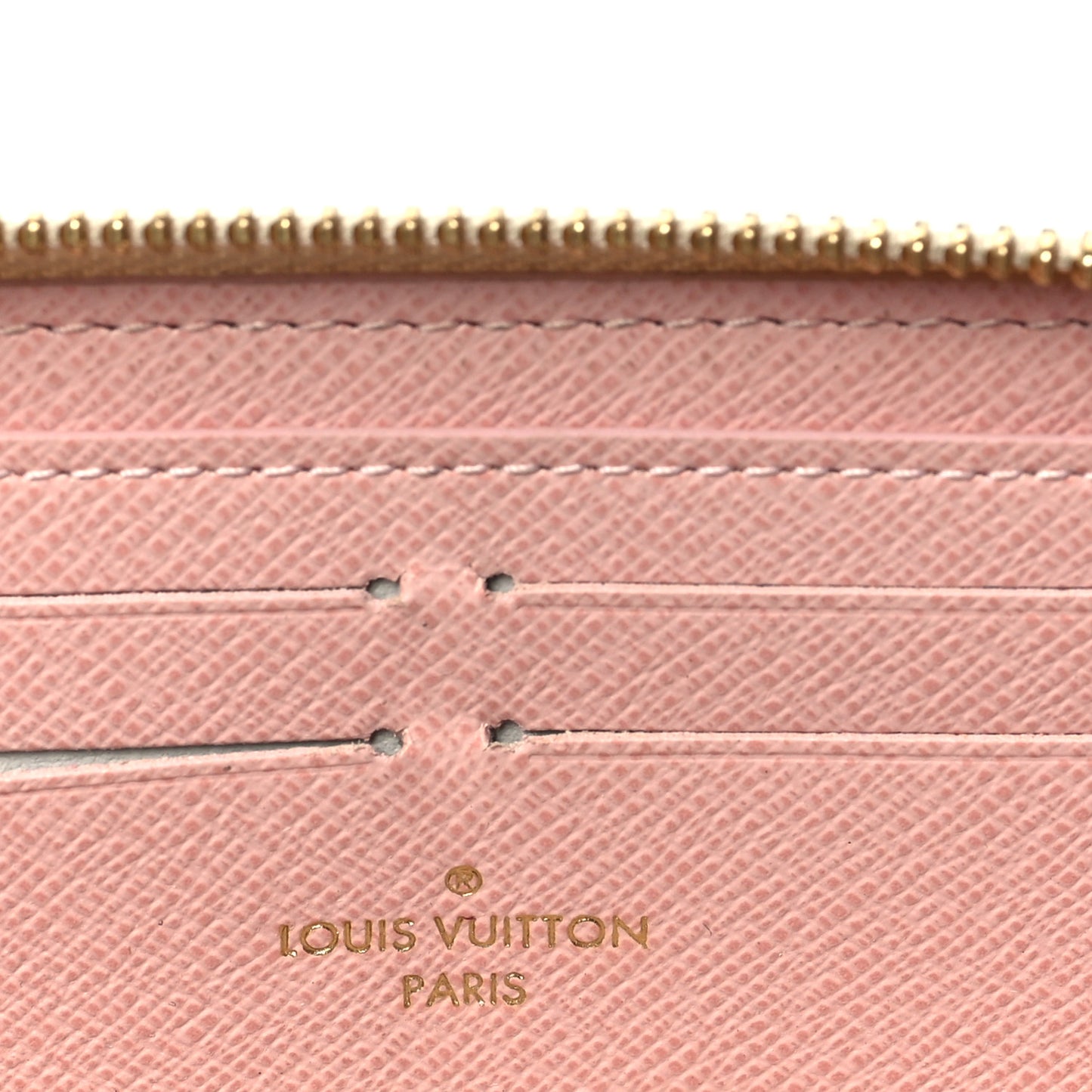 Damier Azur Clemence Wallet Rose Ballerine