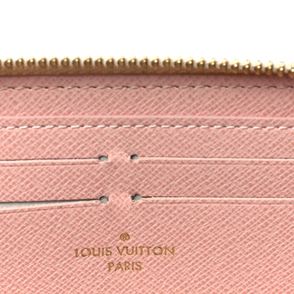 Louis Vuitton Damier Azur Clemence Wallet Rose Ballerine 6 of 7