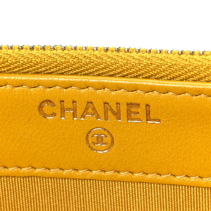Chanel Calfskin Quilted Small Boy Clutch With Chain Yellow 5 of 7