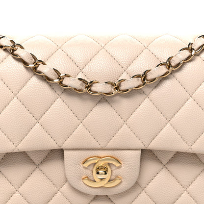 Chanel Caviar Quilted Small Double Flap Beige 8 of 10