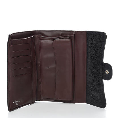 Chanel Caviar Quilted Large Flap Wallet Black 5 of 16