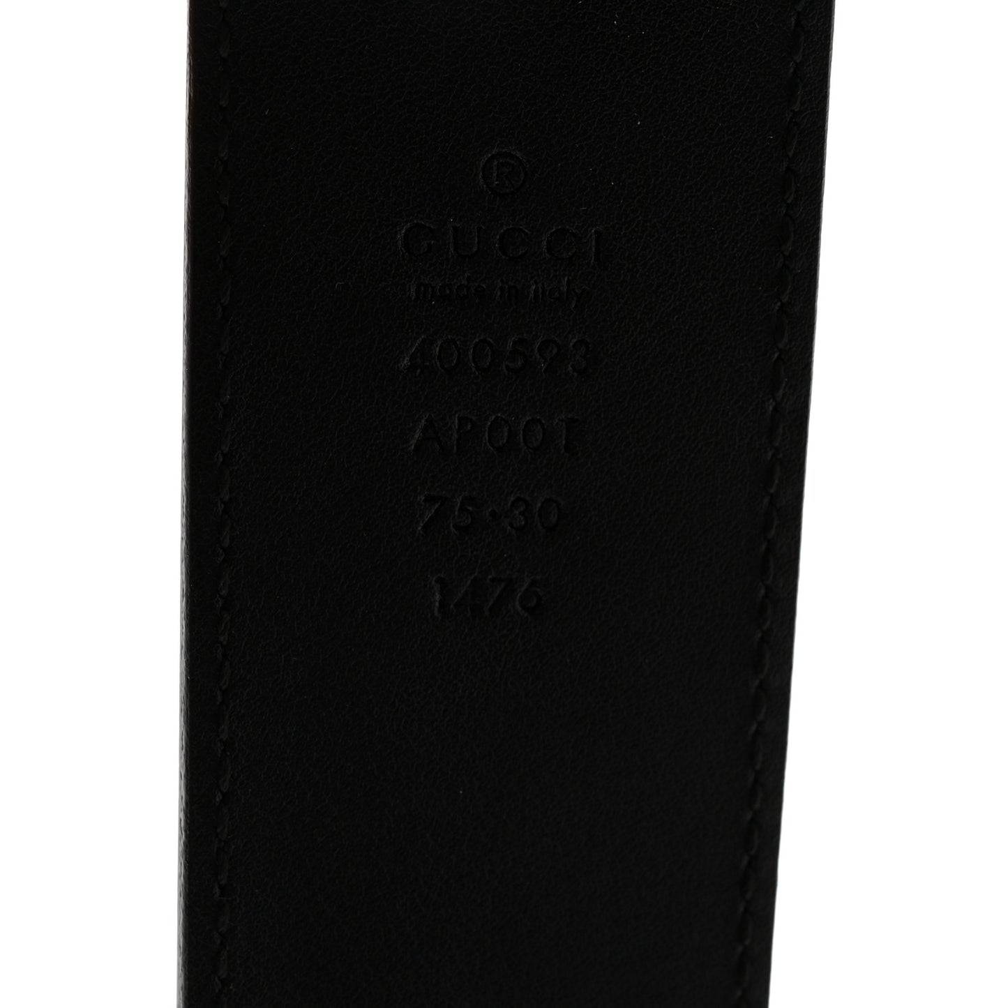 Calfskin Double G 40mm Belt 75 30 Black