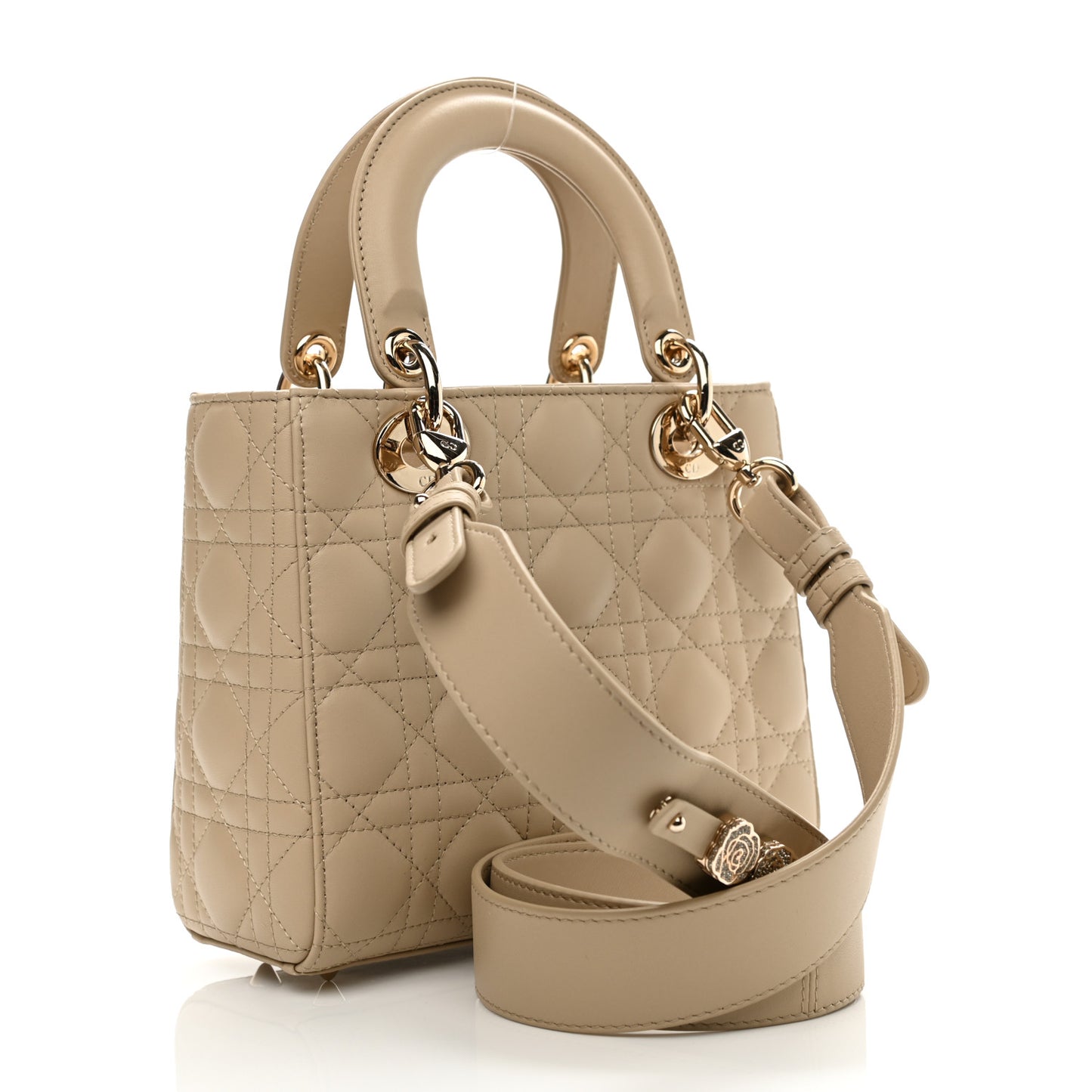 Lambskin Cannage Small My ABCDior Lady Dior Beige