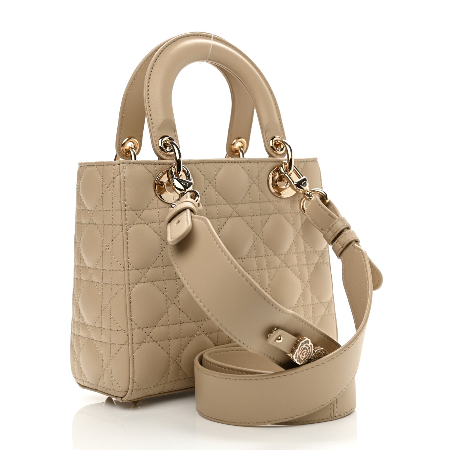 Christian Dior Lambskin Cannage Small My ABCDior Lady Dior Beige 5 of 19