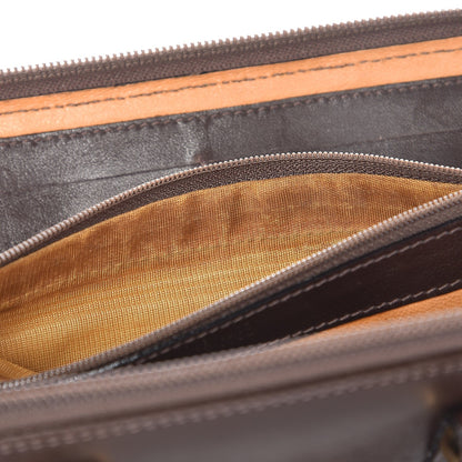 Gucci Calfskin Bamboo Handle Crossbody Wallet Brown 11 of 13