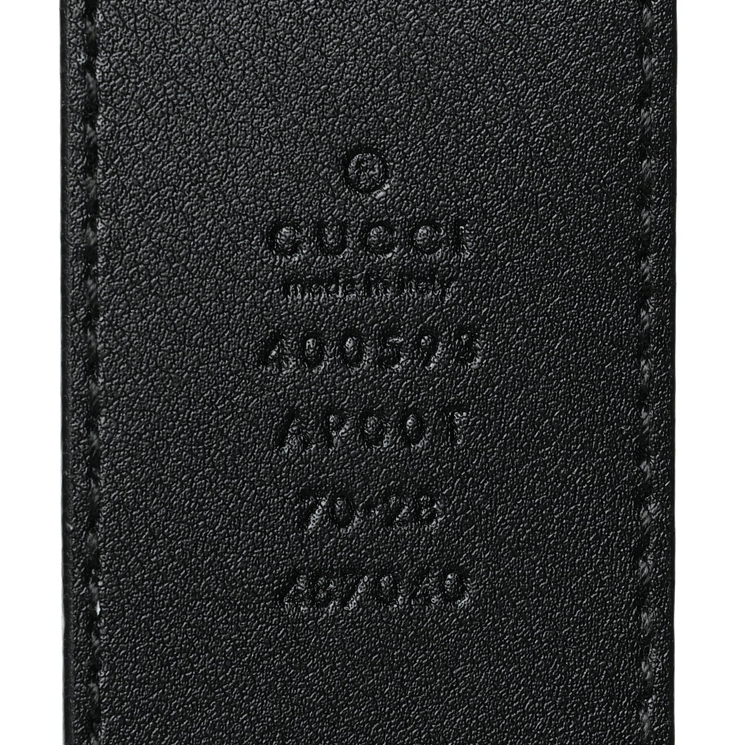 Gucci Calfskin Double G 40mm Belt 70 28 Black 3 of 7