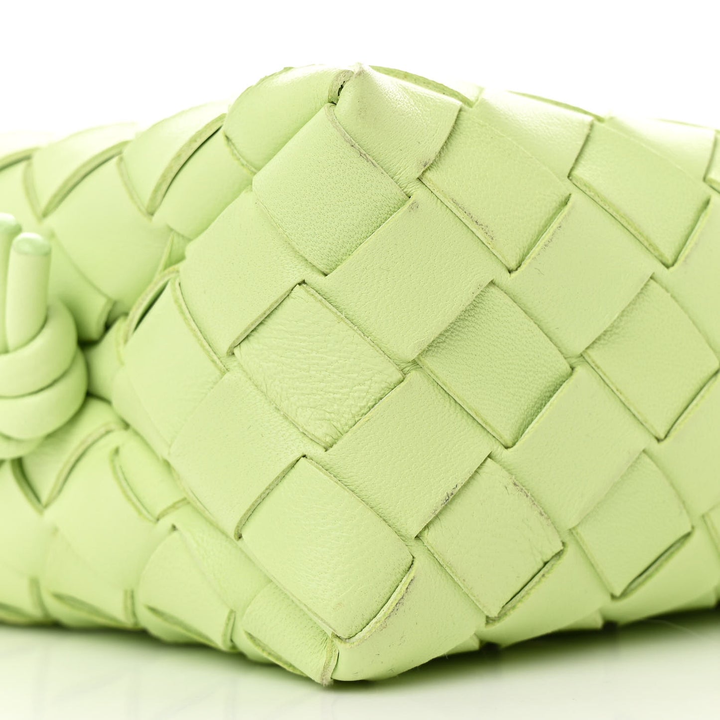 Nappa Intrecciato Mini Loop Camera Bag Fennel