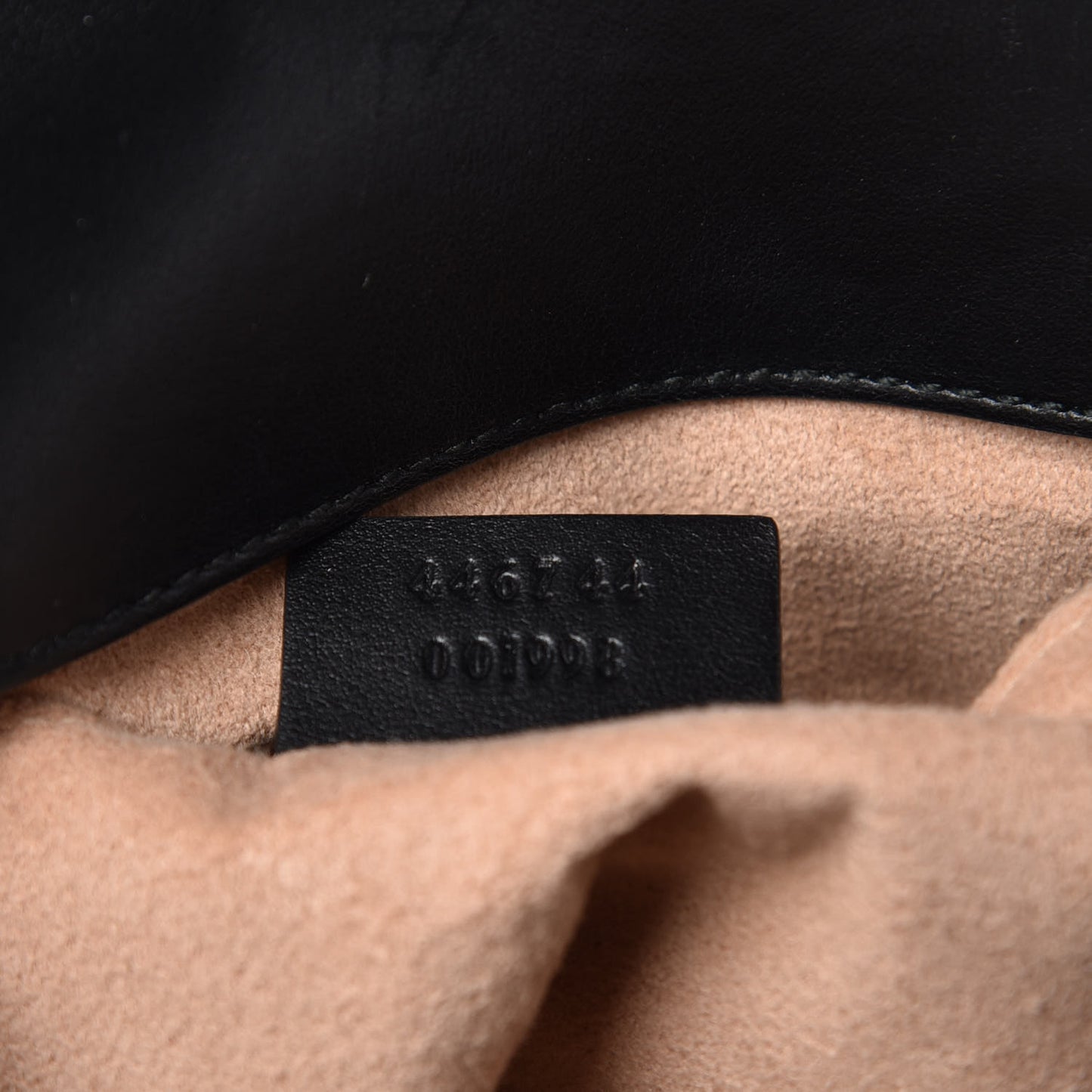 Calfskin Matelasse Mini GG Marmont Shoulder Bag Black