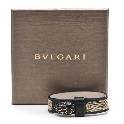 Bulgari Leather Serpenti Forever Bracelet Black 4 of 4