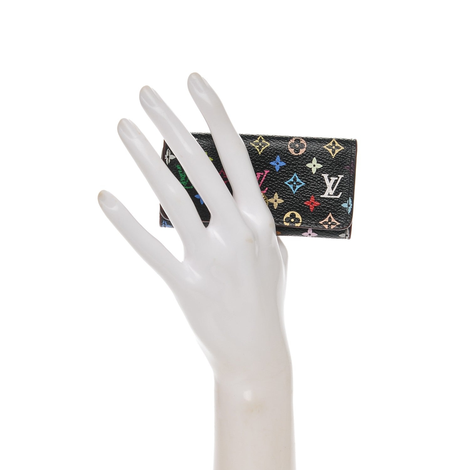 Louis Vuitton Monogram Multicolor Multicles 4 Key Holder Black Grenade 2 of 8