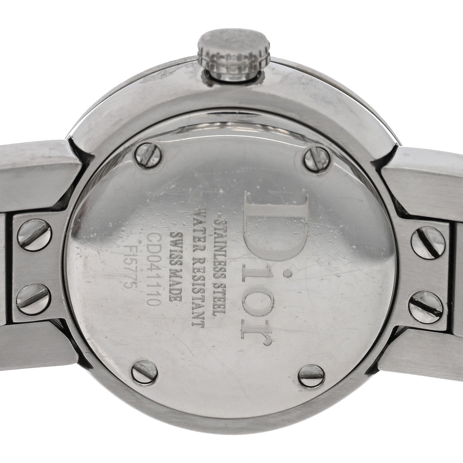 Christian Dior Stainless Steel Diamond Mother of Pearl 23mm La D De Dior Quartz Watch 4 of 4