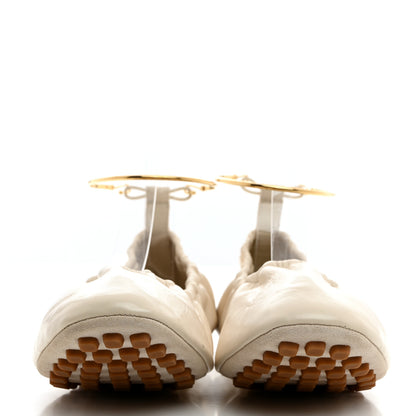 Fendi Vitello Filo Ballerina Flats 38.5 Shell 2 of 9