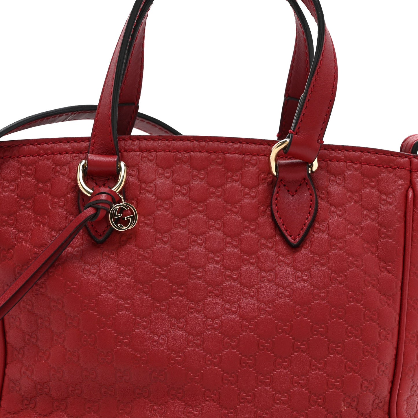 Microguccissima Small Bree Tote Red