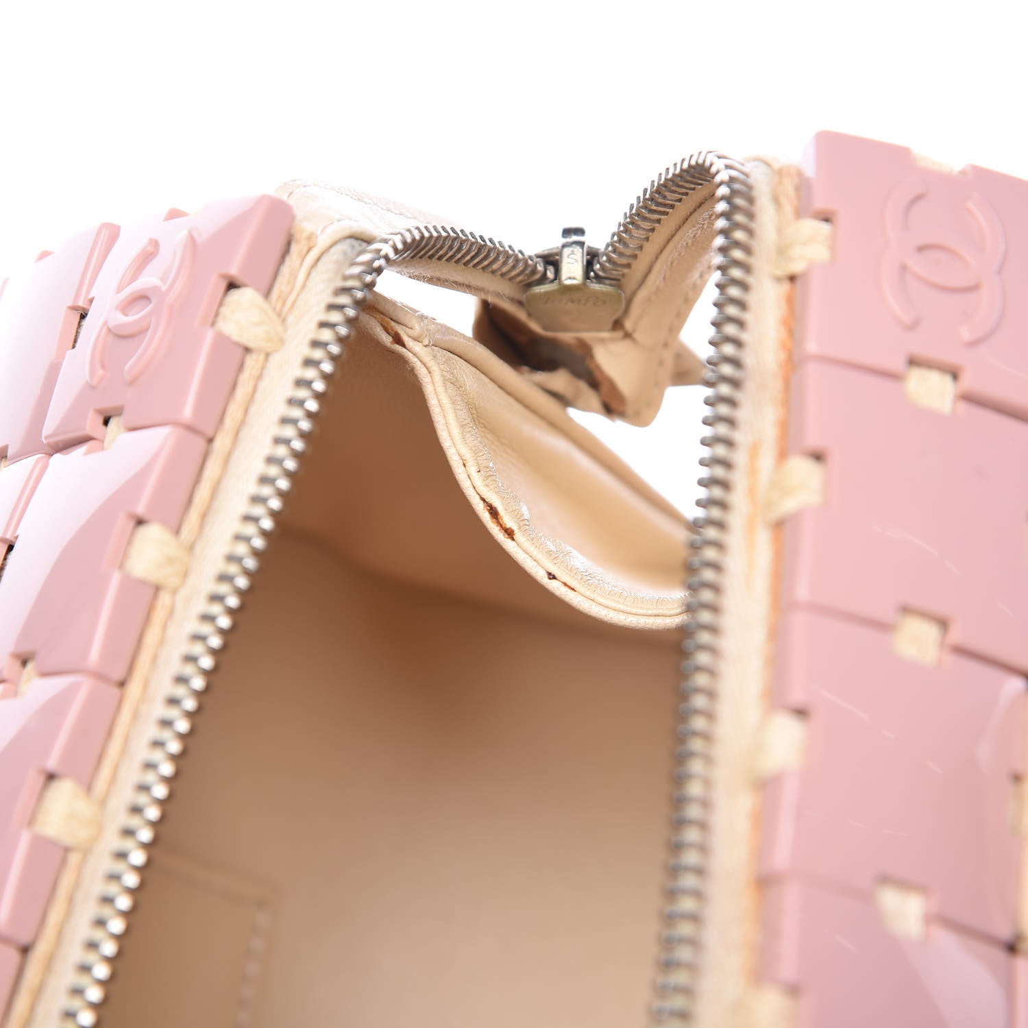 Chanel Lambskin Resin Tile Bowler Pink 15 of 16