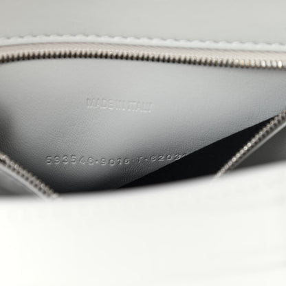 Balenciaga Calfskin Crocodile Embossed Small Hourglass Top Handle Bag White 8 of 12