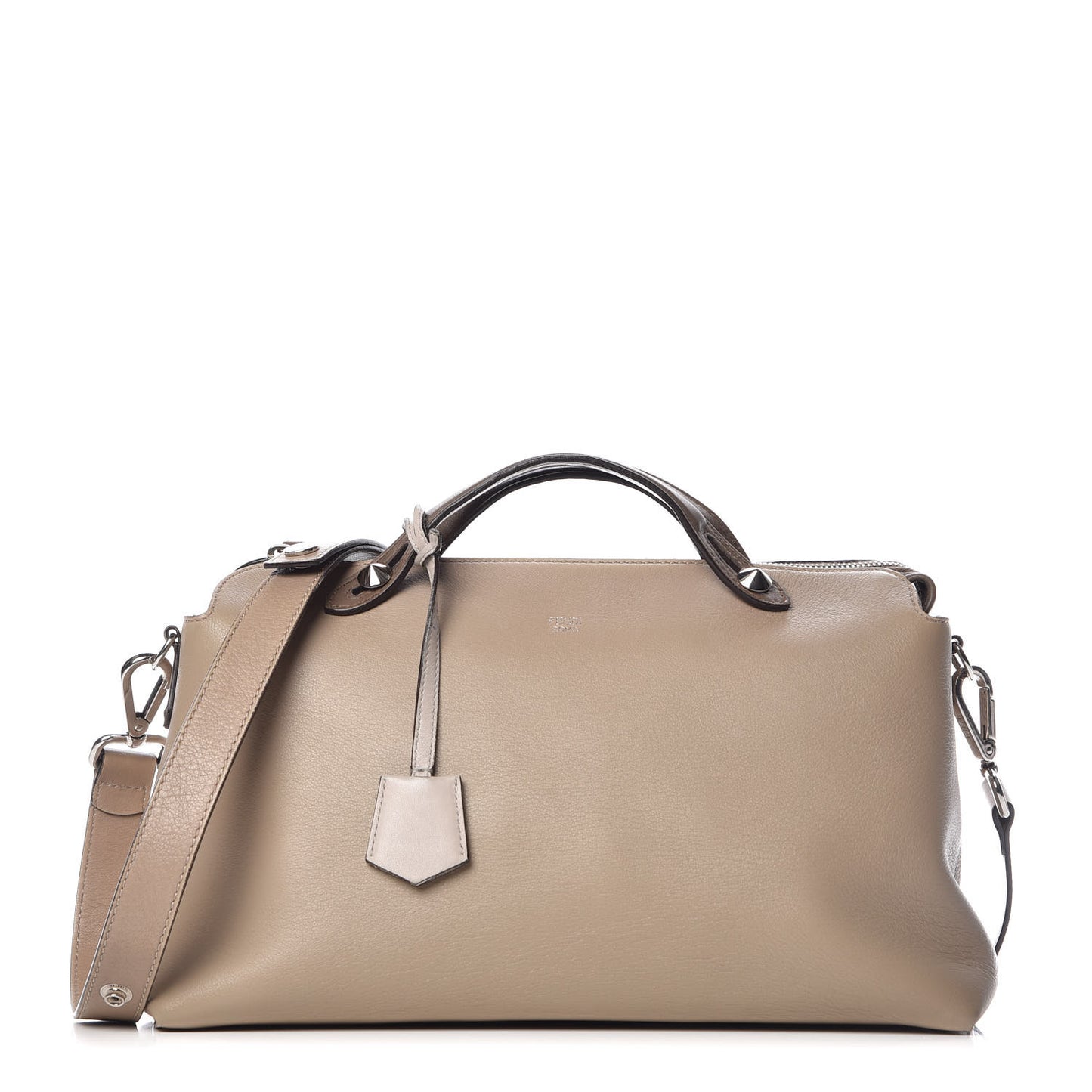 Vitello Dolce Large By The Way Boston Bag Tortora Seppia