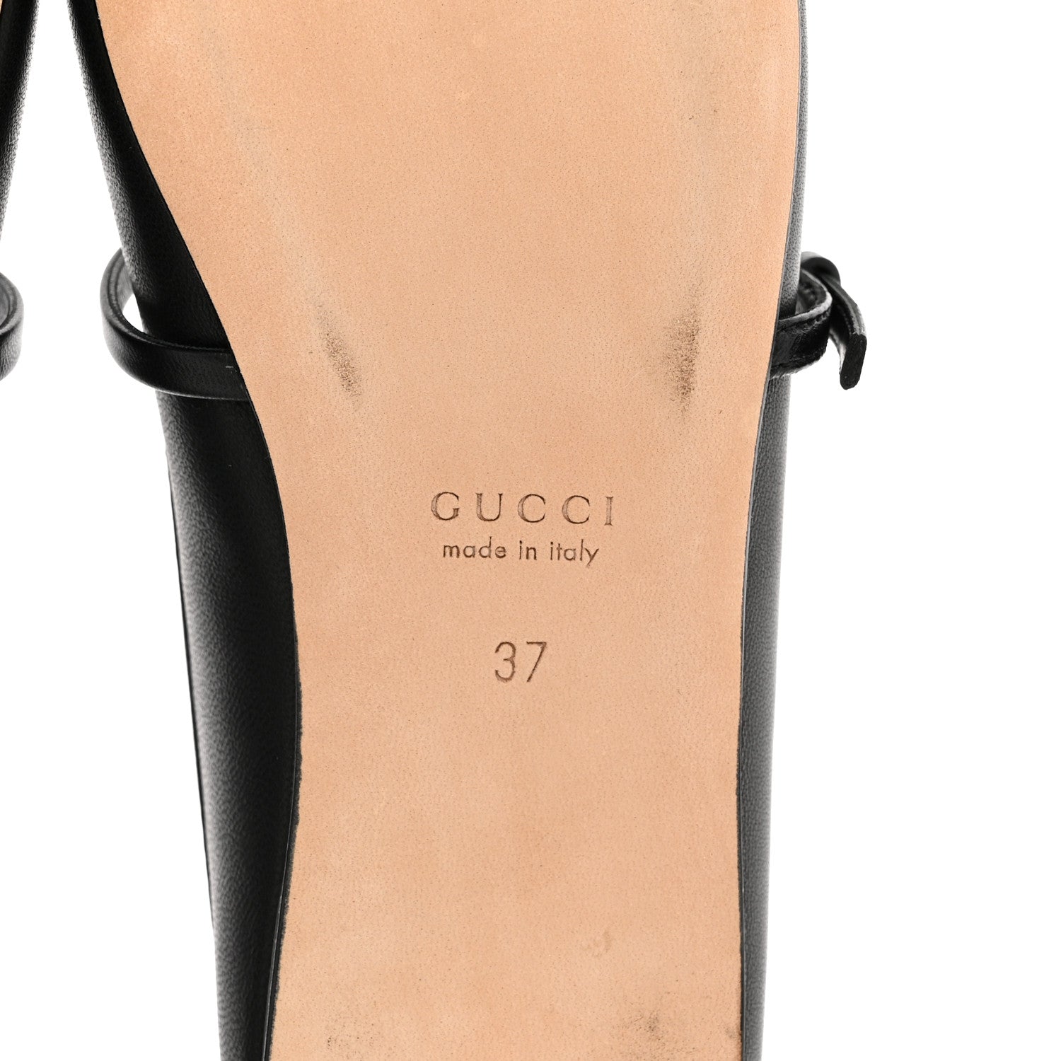 Gucci Calfskin Horsebit Ballet Mules 37 Black 7 of 10