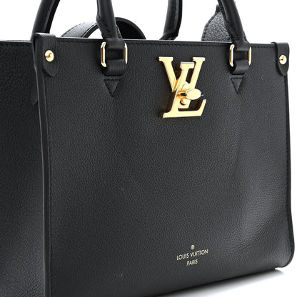 Louis Vuitton Calfskin Lock & Go Tote Black 11 of 11