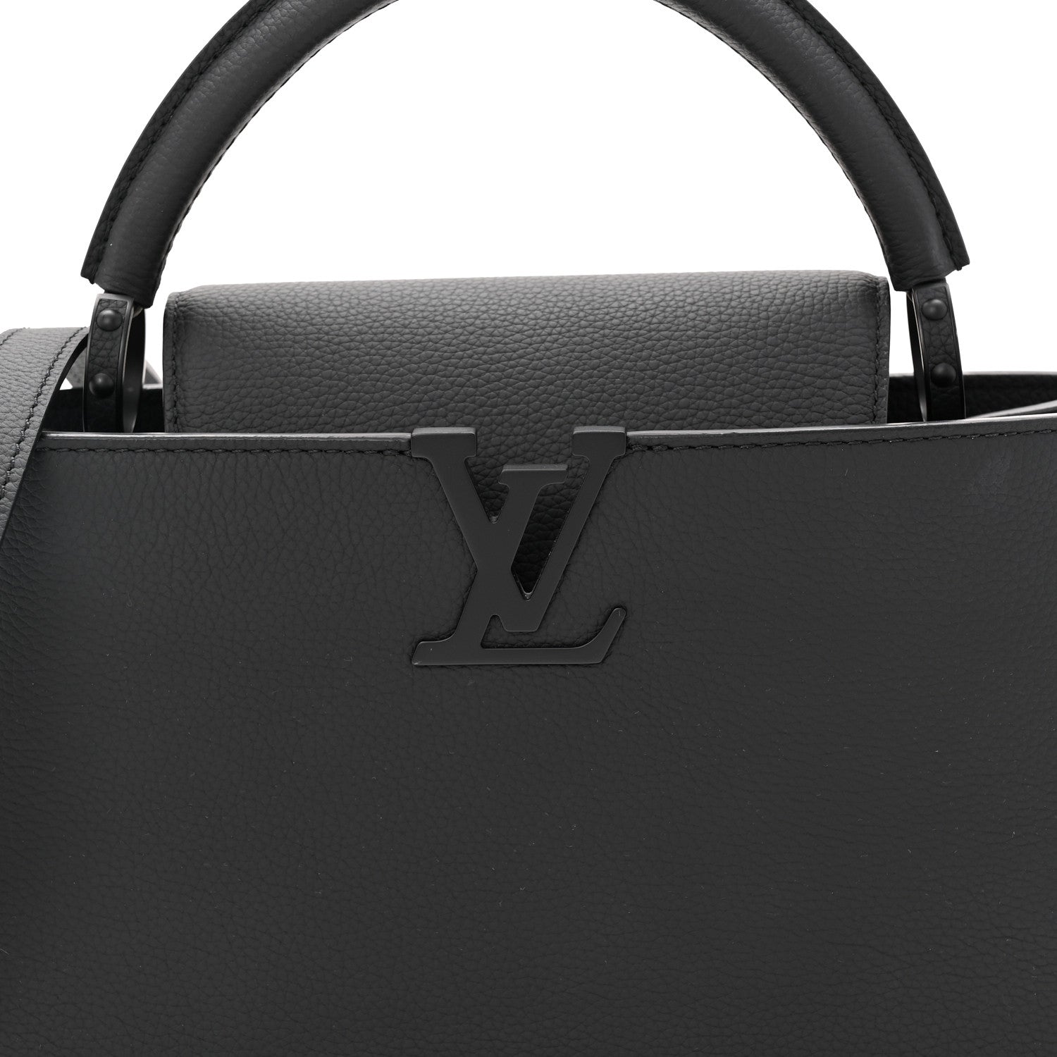 Louis Vuitton Taurillon Capucines East West MM Matte Black 7 of 10