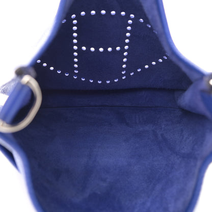 Hermes Taurillon Clemence Evelyne III PM Bleu Electrique 4 of 10