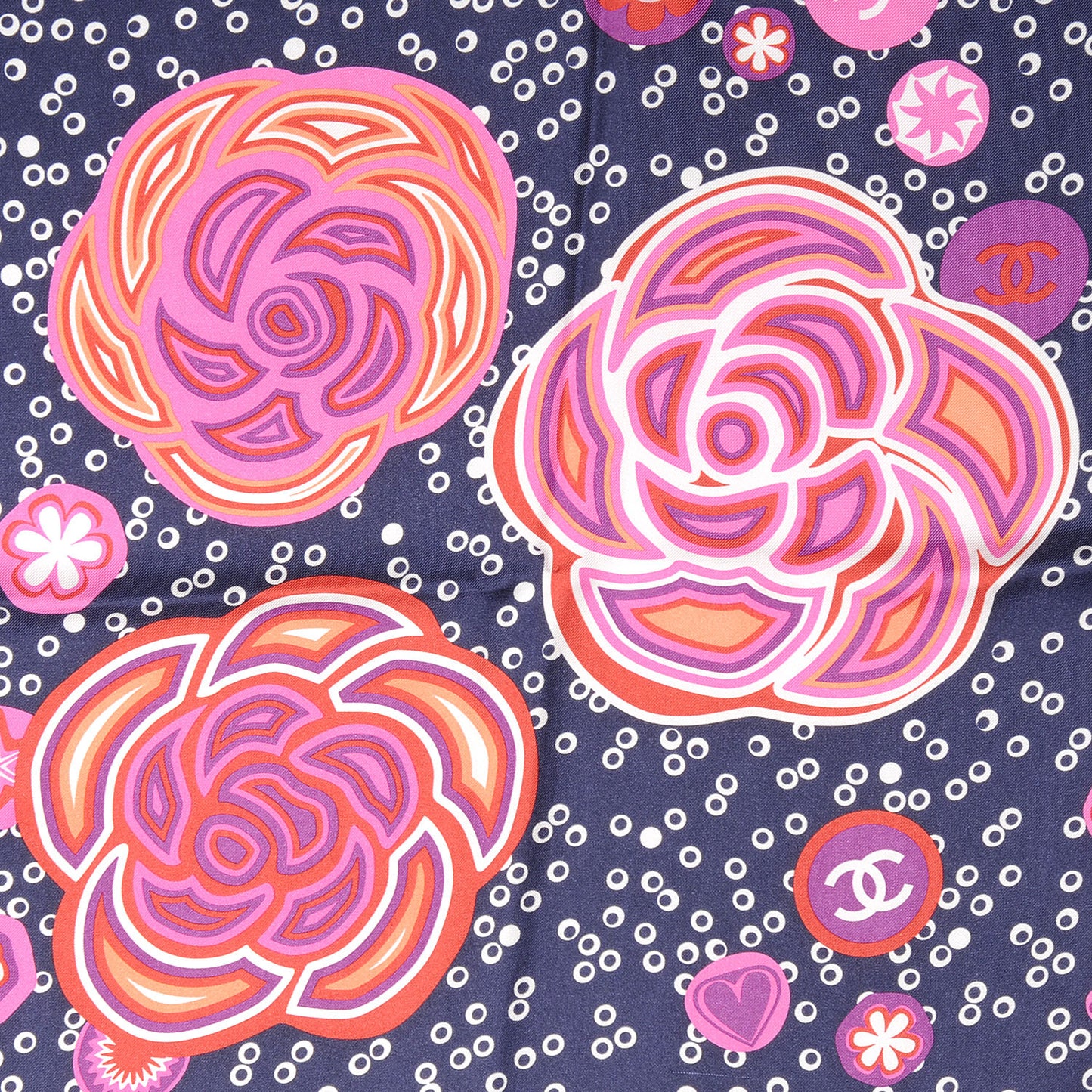 Silk Camellia Flower Scarf