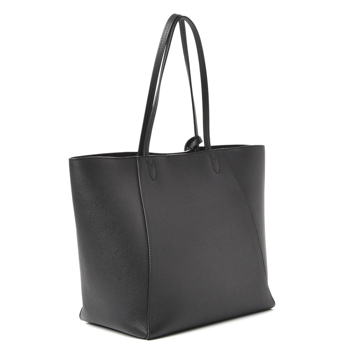 Calfskin Lockme Cabas Black