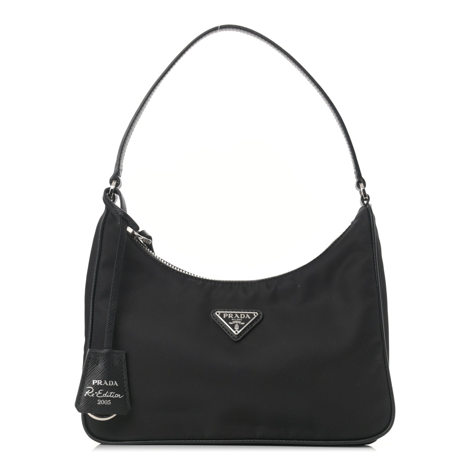 Prada Tessuto Nylon Saffiano Mini Re-Edition 2005 Bag Black 1 of 12